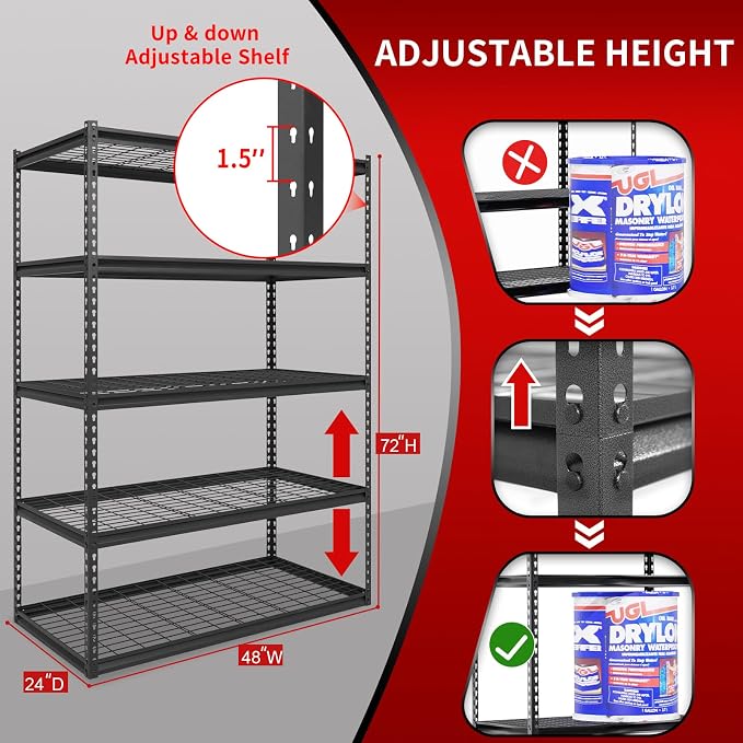 Black - Wire Shelves