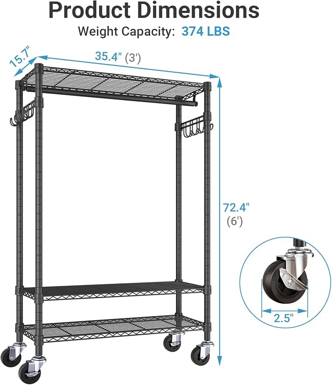 ‎Black Rack with Gray Cover