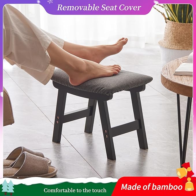 Black Stool Legs - Gray Surface