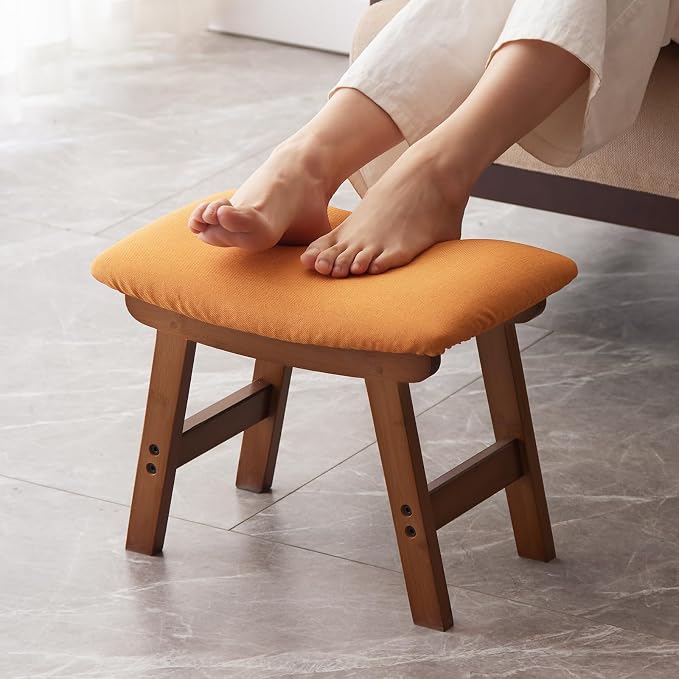 Brown Stool Legs - Orange Surface