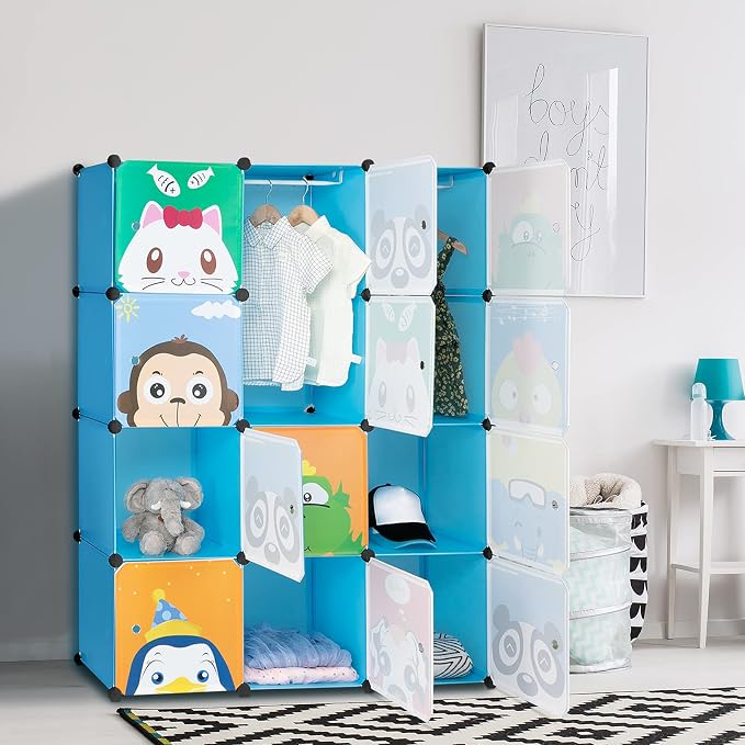 4 Tier 12 Cube, Blue-c