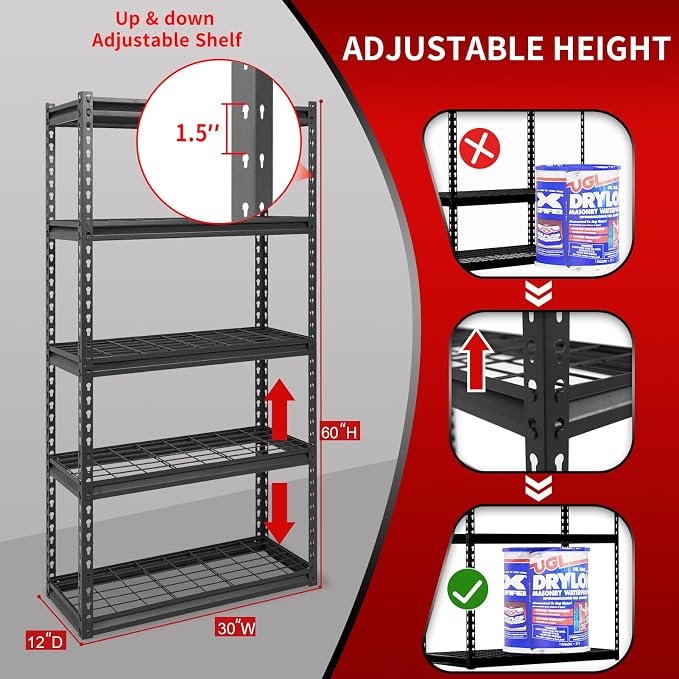 Black - Wire Shelves