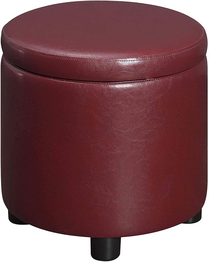Burgundy Faux Leather