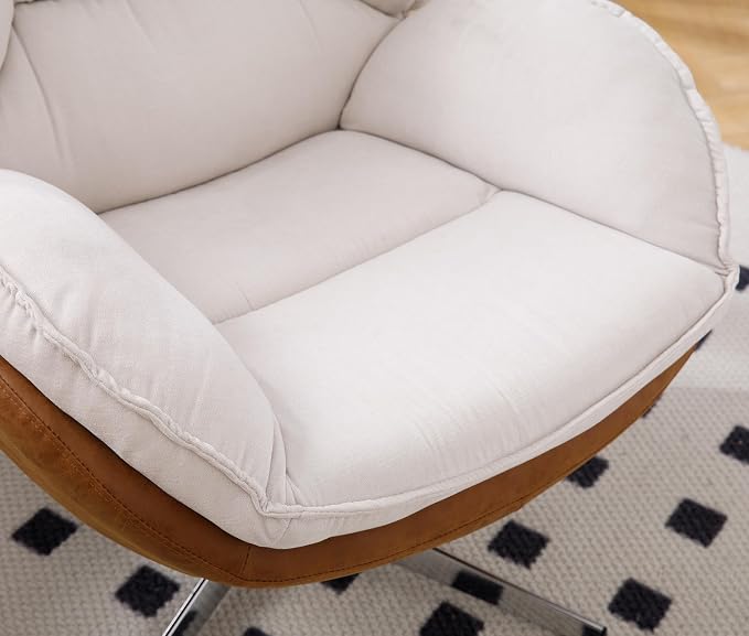 Beige Chenille, No Ottoman