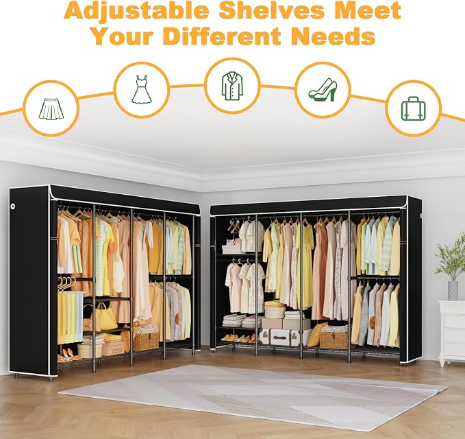 Black Rack with Black Cover