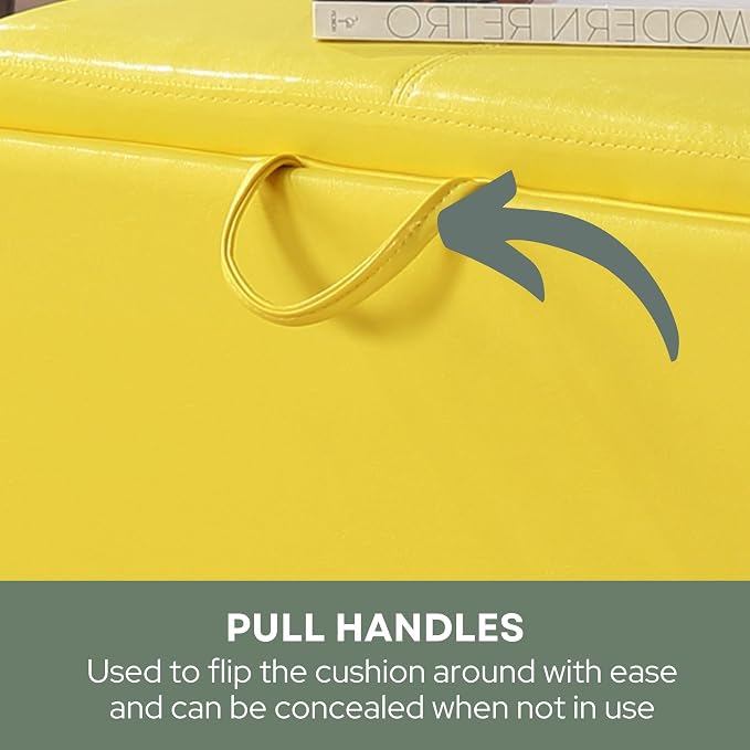 Yellow Faux Leather