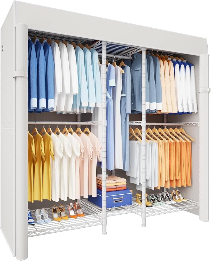 White Rack With White Cover
