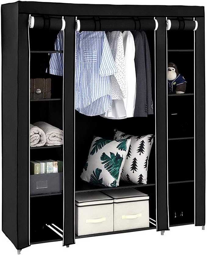 150x45x175cm, Black-h
