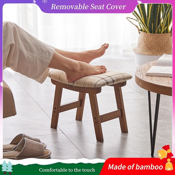 Brown Stool Legs - Stripes Surface