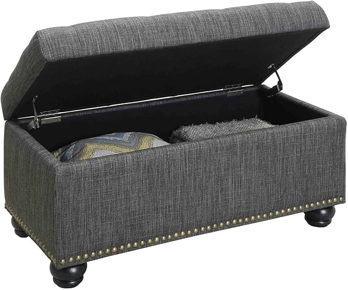 Dark Charcoal Gray Fabric