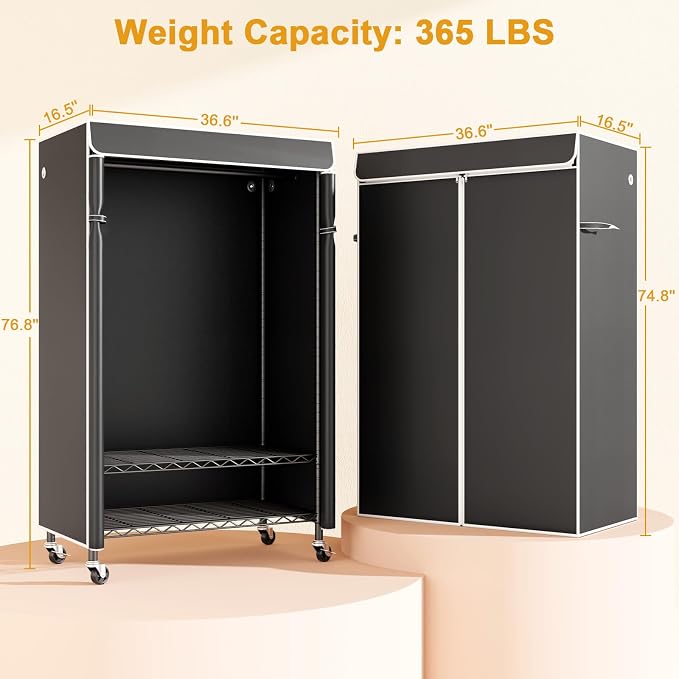Black Rack with Black Cover
