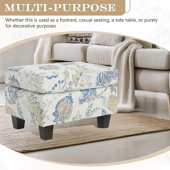 Beige+blue Flower