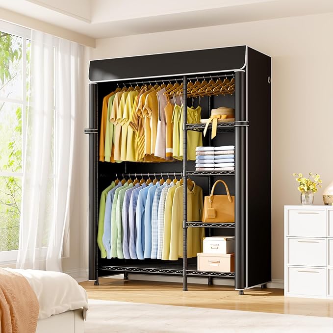 Black Closet with Black Cover