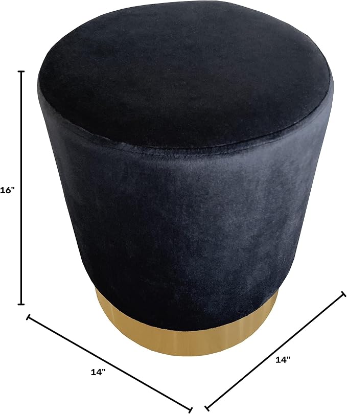 Black/Gold Velvet