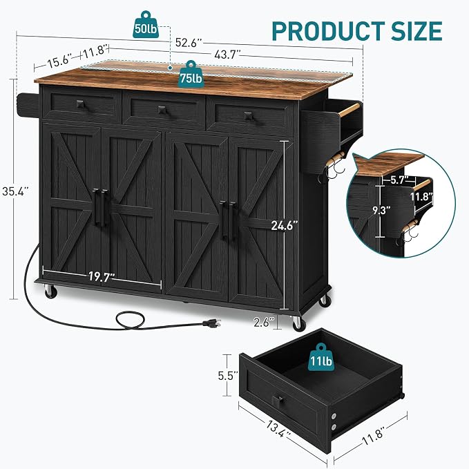 Black + Rustic Brown