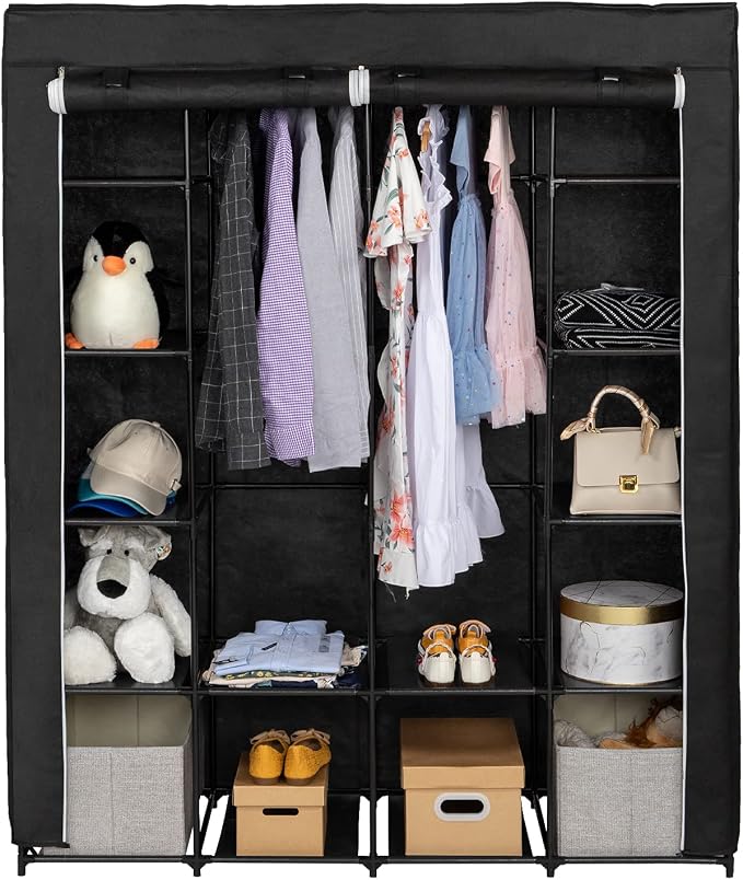 141x47x168cm, Black-j