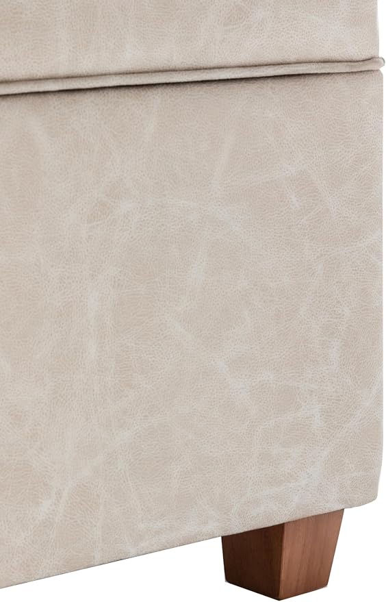 Distressed Tan Faux Leather