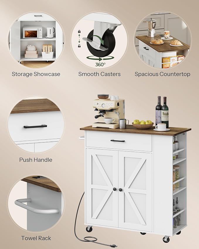White and Walnut