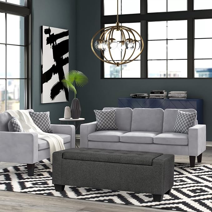 Rectangular, Dark Grey