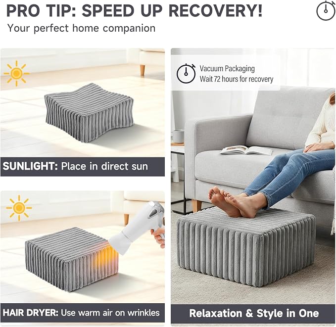 Striped Square Grey