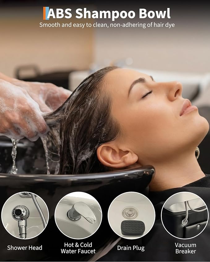 Black Abs Shampoo Bowl