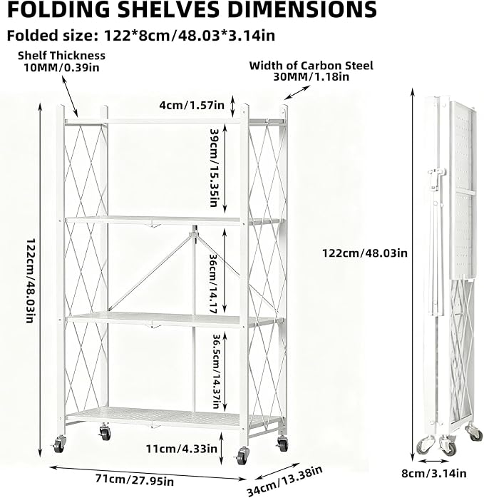4 Tier - White