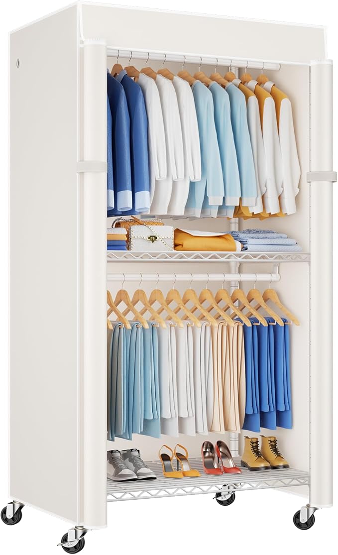 White Rack with White Cover