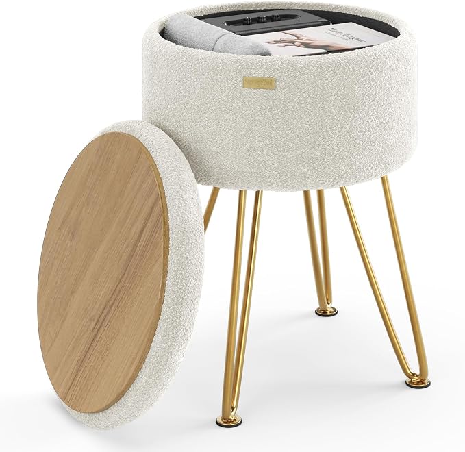Cream/Gold Legs