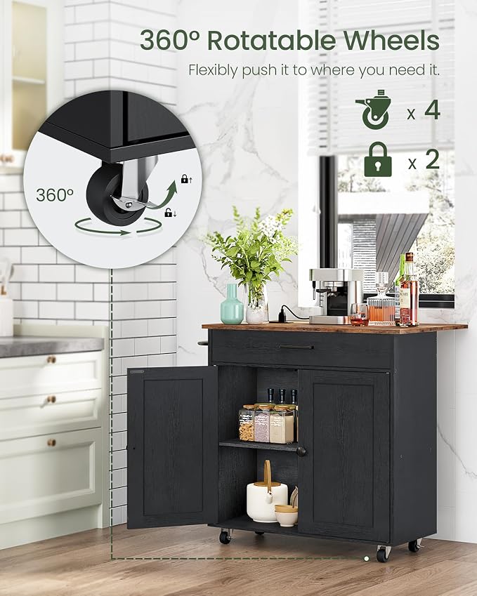 Black and Rustic Brown