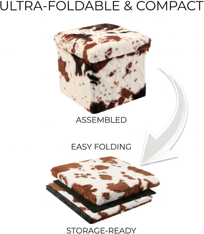 Cowhide Brown/White