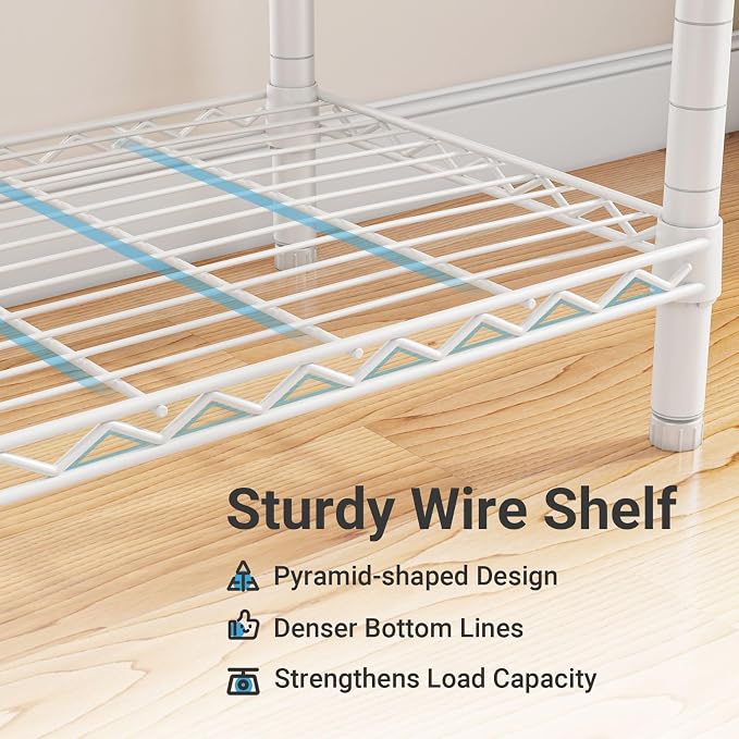 White Rack with Warm White Light