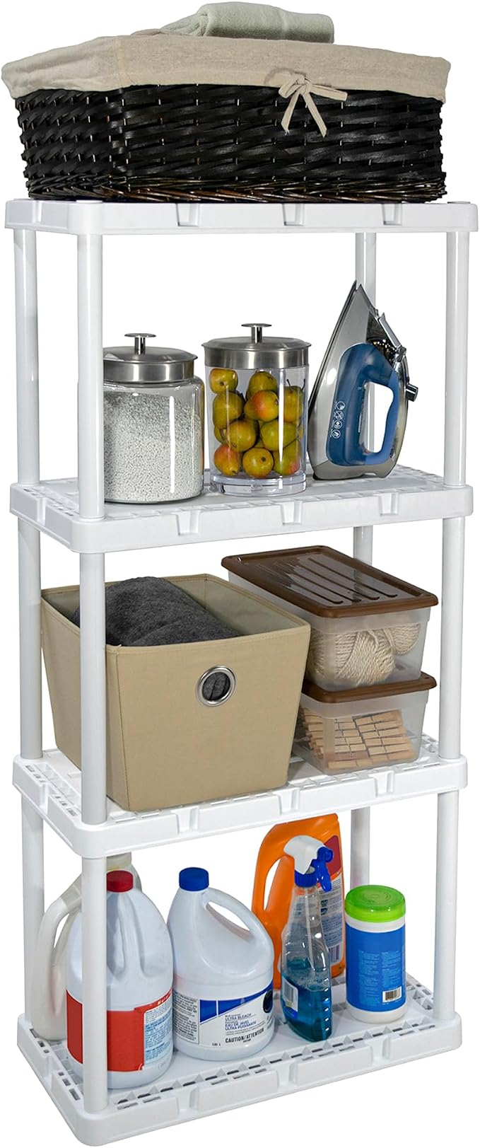 4 Shelf - White