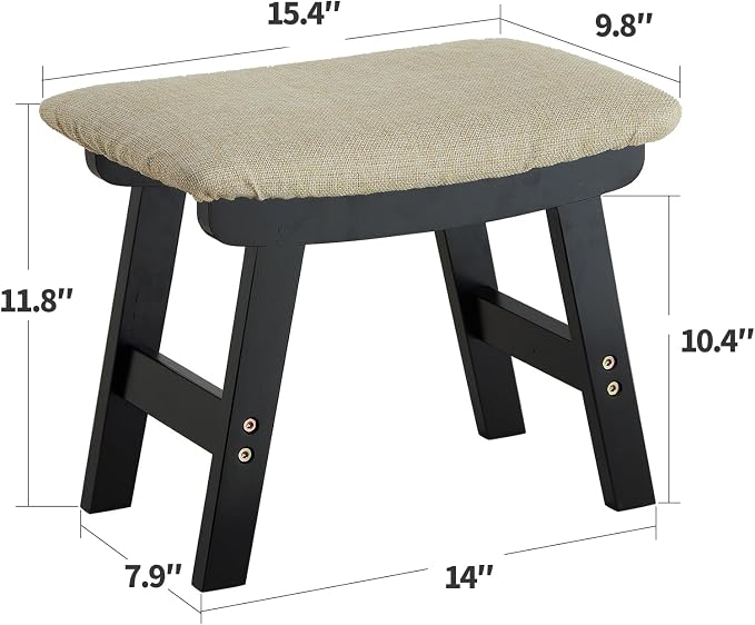 Black Legs - Beige Stool Surface