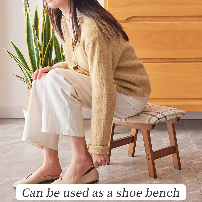 Brown Stool Legs - Stripes Surface
