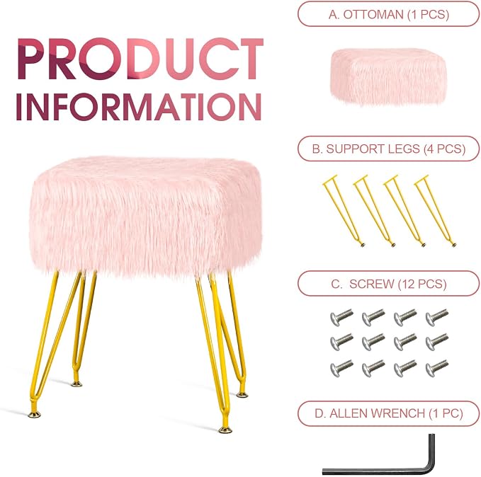 Rectangular-pink/Golden