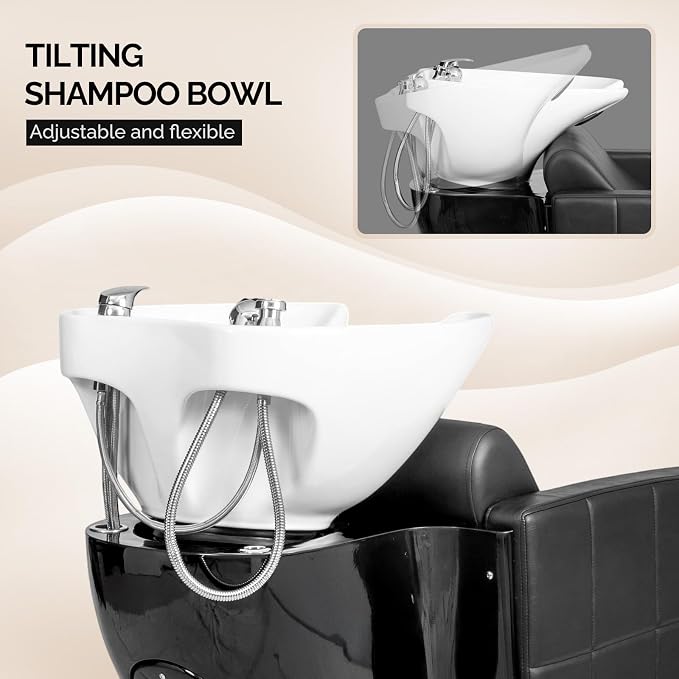 Black with White Sink