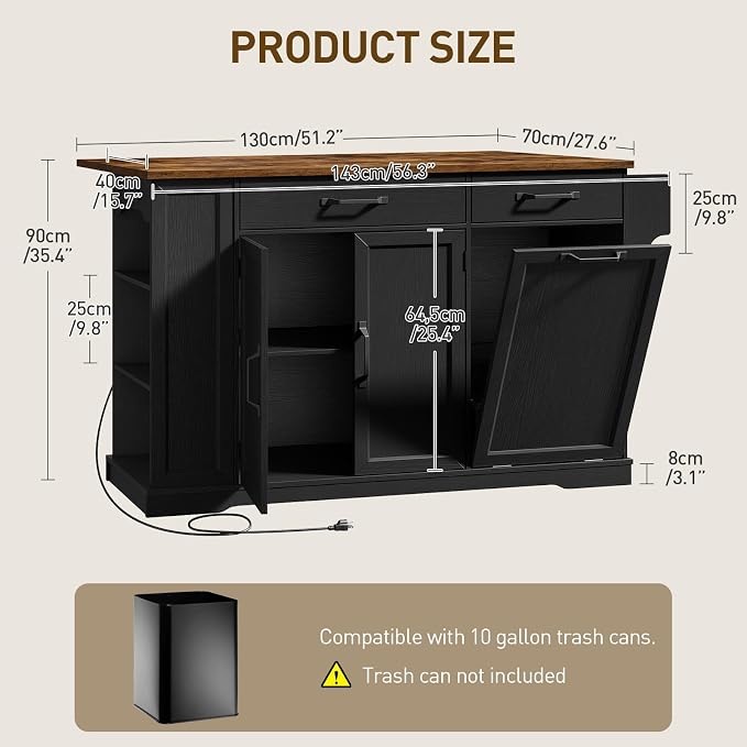 Black + Rustic Brown