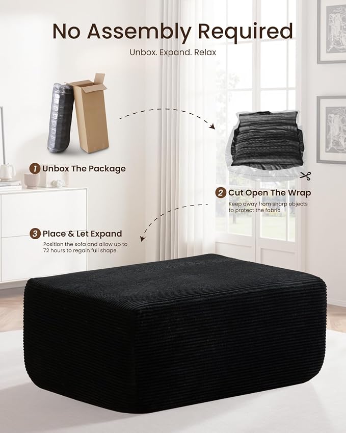 Black (Corduroy Fabric)