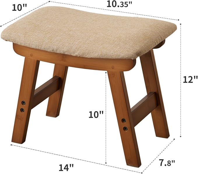 Brown Stool Legs - Beige Surface