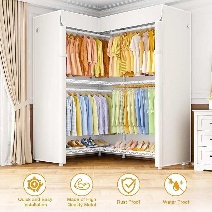 White Rack with White Cover