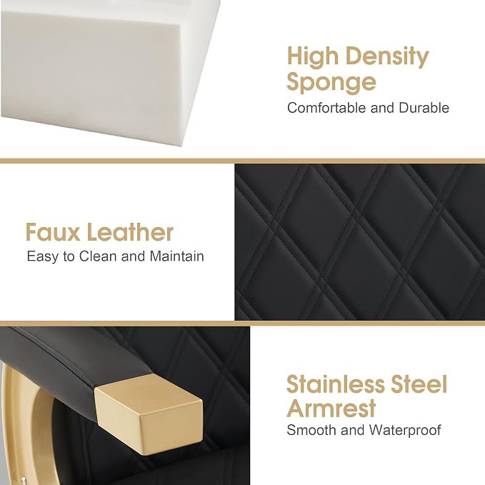 Black With Gold Frame
