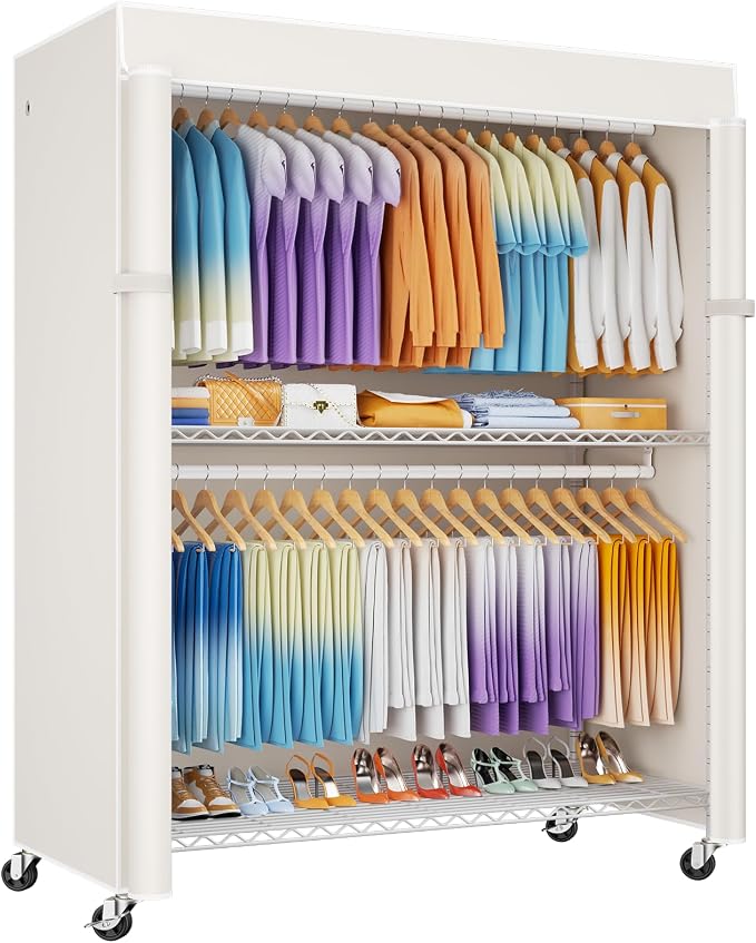White Rack with White Cover