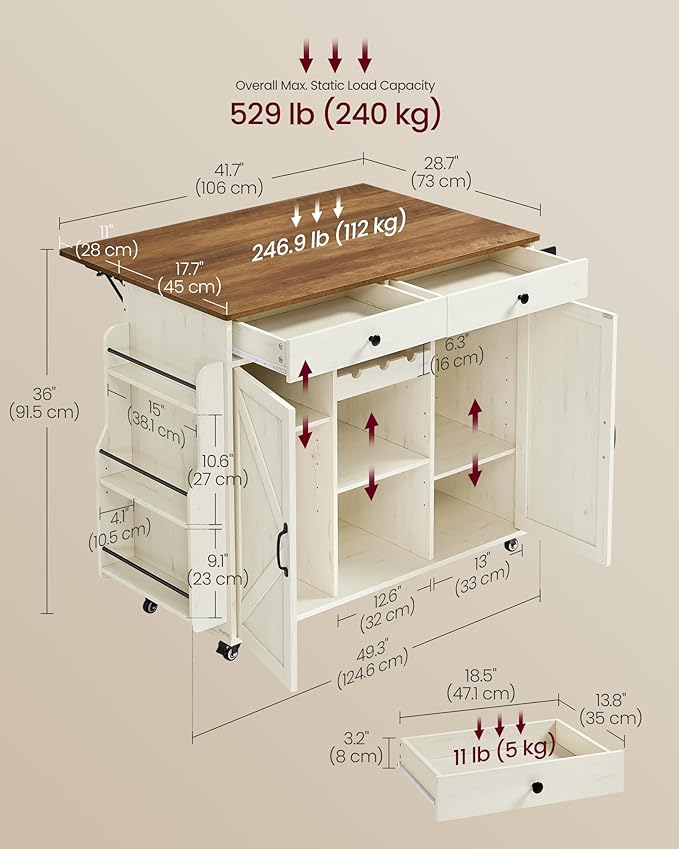 Rustic White + Honey Brown