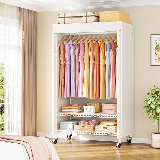 White Rack with White Cover
