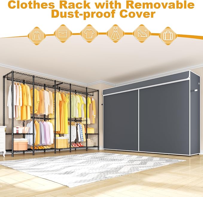 Black Rack with Gray Cover