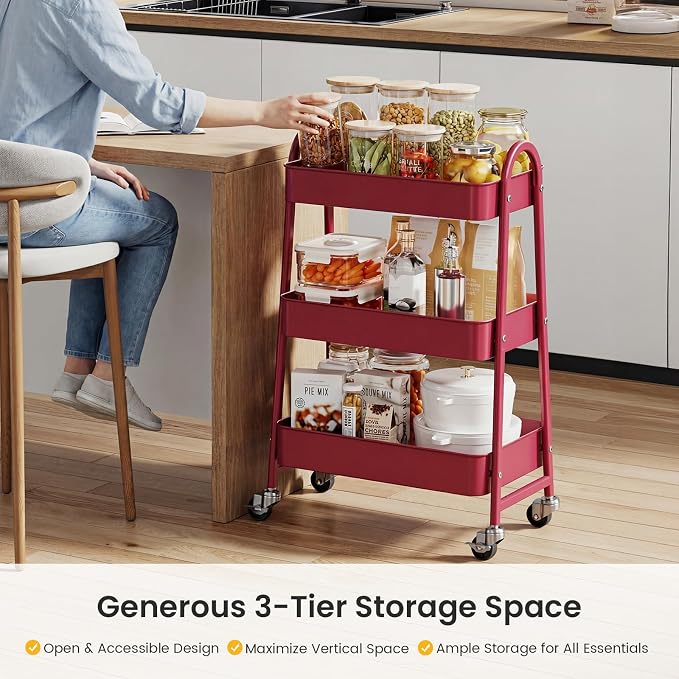3 Tiers Red