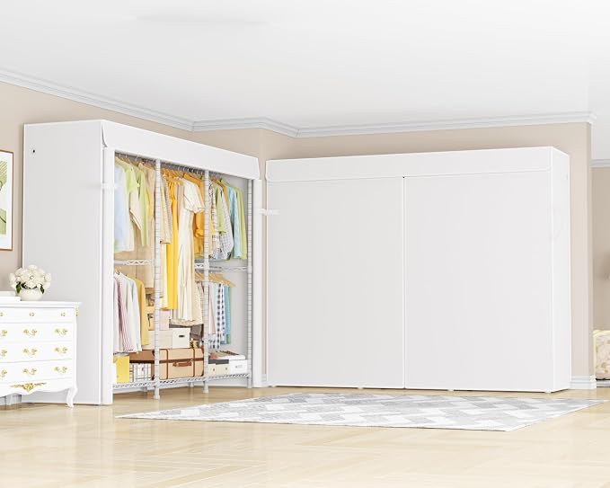 White Rack With White Cover