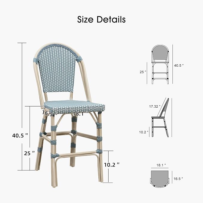 Light Blue (White Finish)