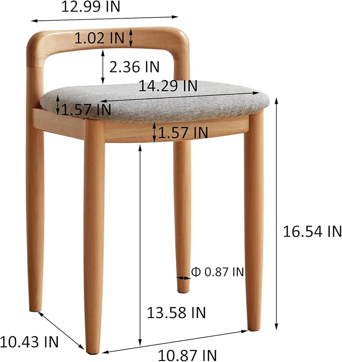 Natural Beech Straight Leg