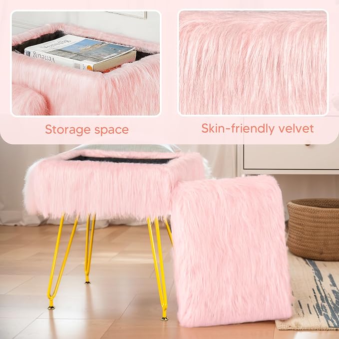 Rectangular-pink/Golden